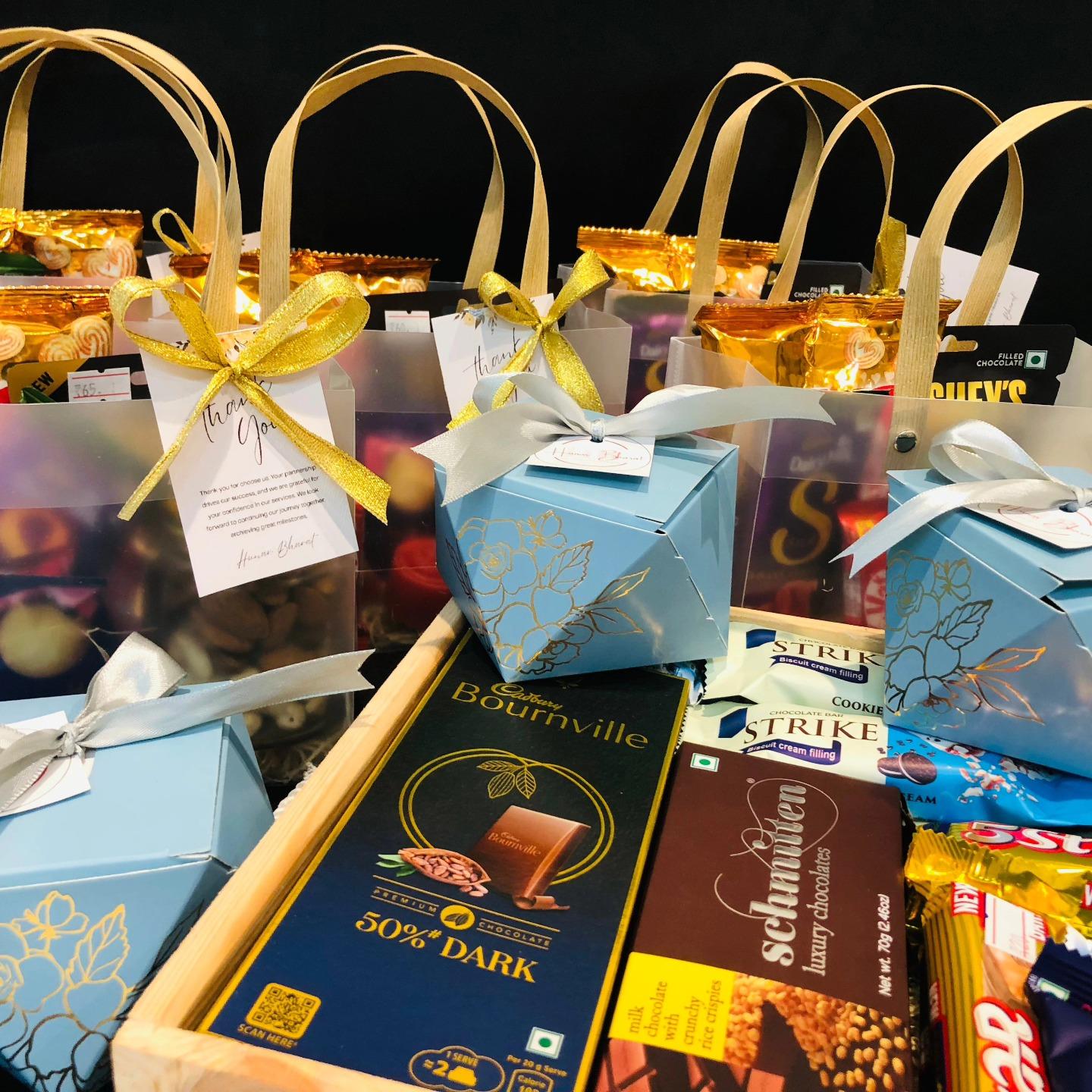Bulk corporate gift hampers ready for dispatch